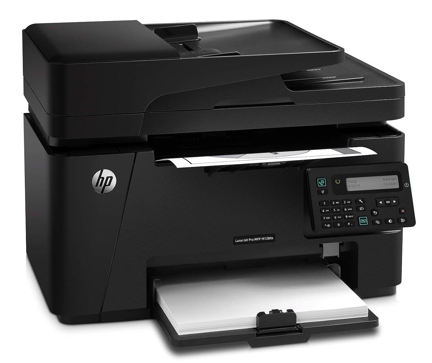 HP MFP M128fn Laserjet Printer: Print, Copy, Scan, Automatic Document Feeder, Ethernet, Fast Printing Upto 20Ppm, Easy And Secure Setup, 3Yearwarranty